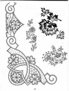 Lace Fleur Cut‑Work Border – Digital Embroidery Design (DST, PES, JEF, EXP)