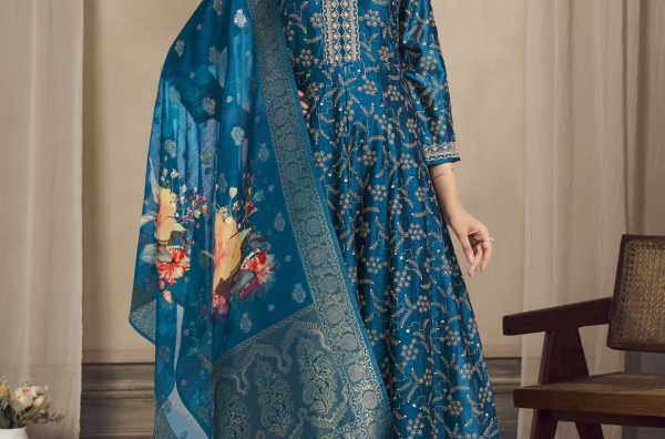 Digital Embroidery Design for Anarkali & Ready‑Made Suits (DST • PES • JEF • EXP • HUS)